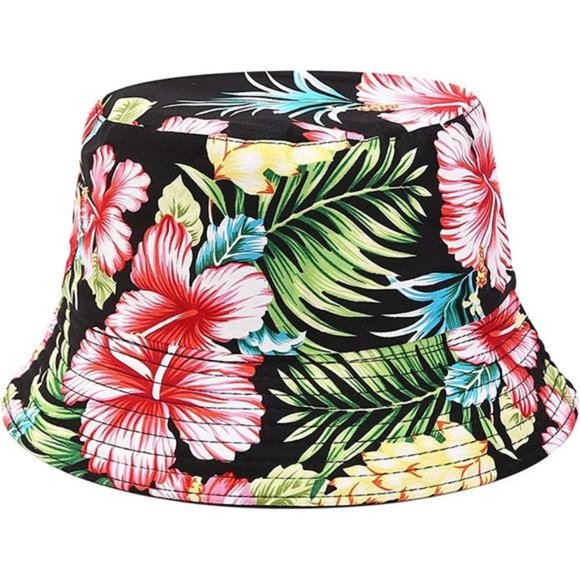 Accessories Unisex Print Doublesidewear Reversible Bucket Hat Flower